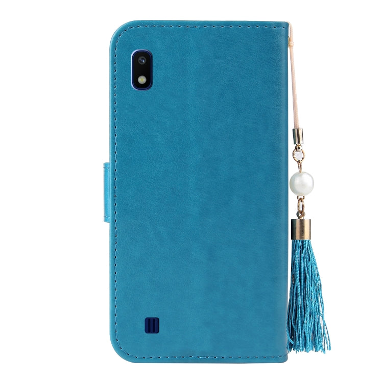 For Samsung Galaxy A10 / M10 Embossed Lucky Tree Horizontal Flip Leather Case with Holder & Card Slot & Wallet & Lanyard
