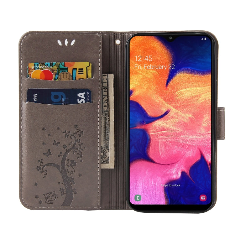 For Samsung Galaxy A10 / M10 Embossed Lucky Tree Horizontal Flip Leather Case with Holder & Card Slot & Wallet & Lanyard