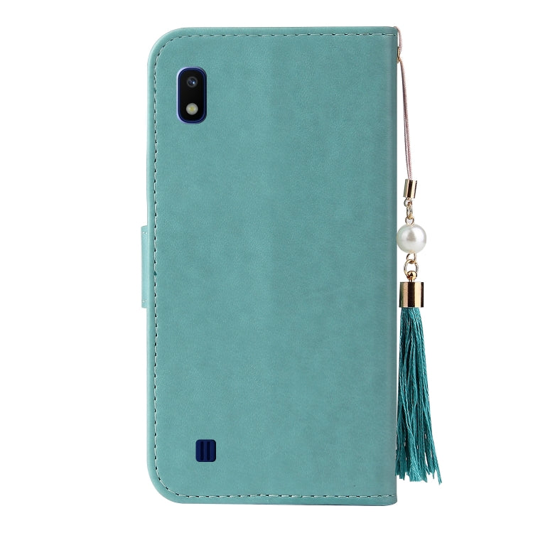 For Samsung Galaxy A10 / M10 Embossed Lucky Tree Horizontal Flip Leather Case with Holder & Card Slot & Wallet & Lanyard