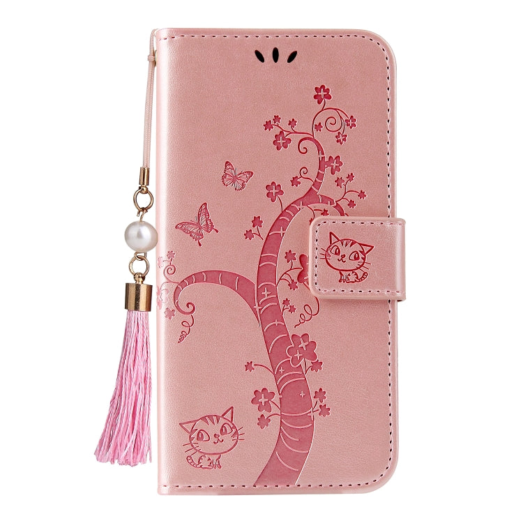 For Samsung Galaxy A10 / M10 Embossed Lucky Tree Horizontal Flip Leather Case with Holder & Card Slot & Wallet & Lanyard