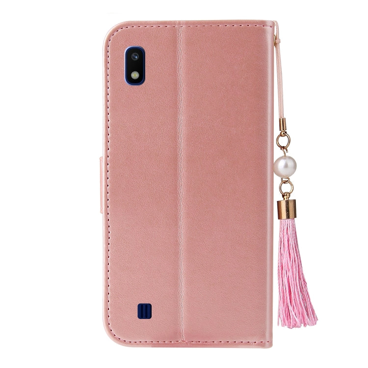 For Samsung Galaxy A10 / M10 Embossed Lucky Tree Horizontal Flip Leather Case with Holder & Card Slot & Wallet & Lanyard