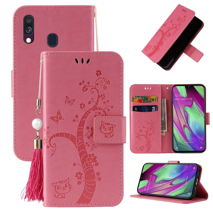 For Samsung Galaxy A10s Embossed Lucky Tree Horizontal Flip Leather Case with Holder & Card Slot & Wallet & Lanyard