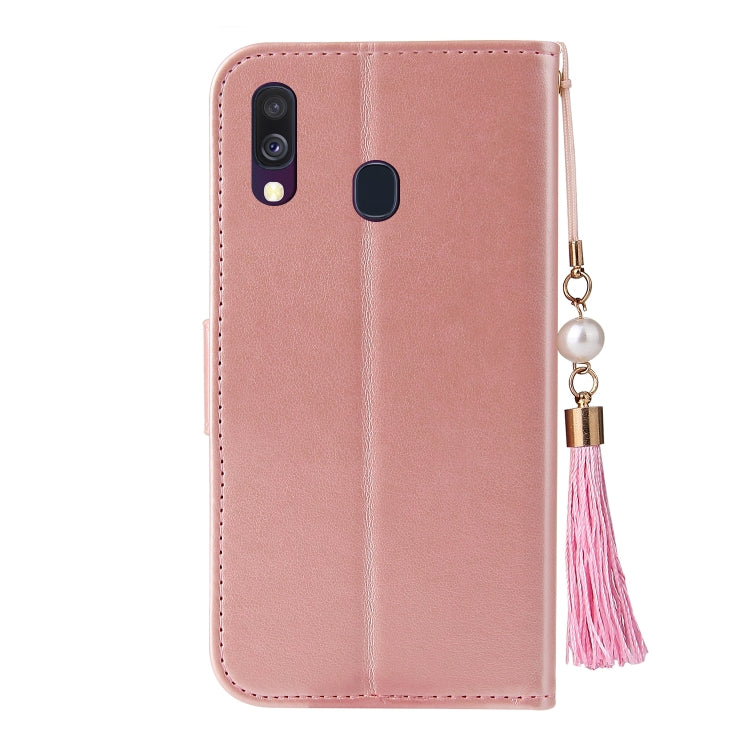 For Samsung Galaxy A10s Embossed Lucky Tree Horizontal Flip Leather Case with Holder & Card Slot & Wallet & Lanyard
