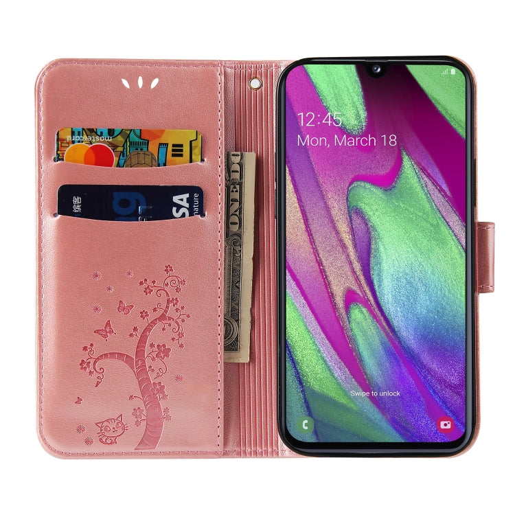 For Samsung Galaxy A10s Embossed Lucky Tree Horizontal Flip Leather Case with Holder & Card Slot & Wallet & Lanyard