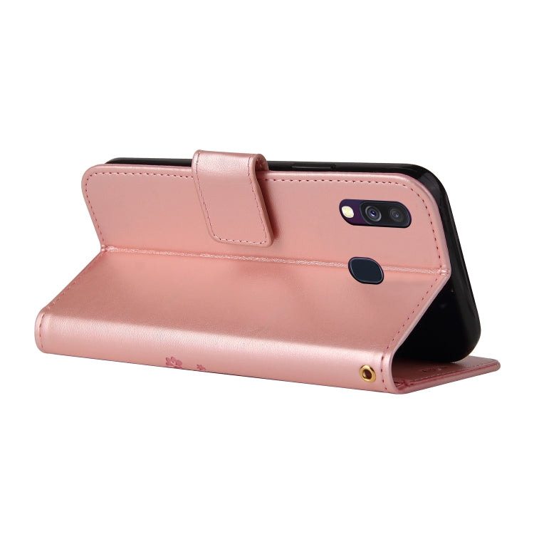 For Samsung Galaxy A10s Embossed Lucky Tree Horizontal Flip Leather Case with Holder & Card Slot & Wallet & Lanyard