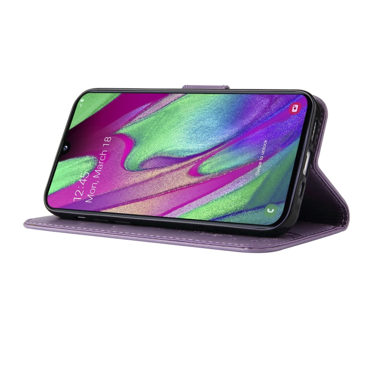 For Samsung Galaxy A20e Embossed Lucky Tree Horizontal Flip Leather Case with Holder & Card Slot & Wallet & Lanyard
