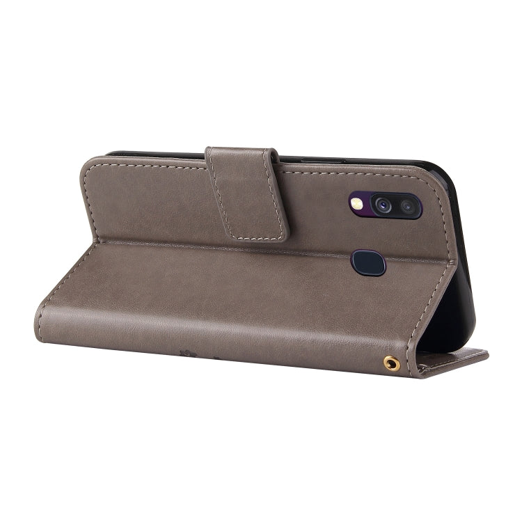 For Samsung Galaxy A20e Embossed Lucky Tree Horizontal Flip Leather Case with Holder & Card Slot & Wallet & Lanyard