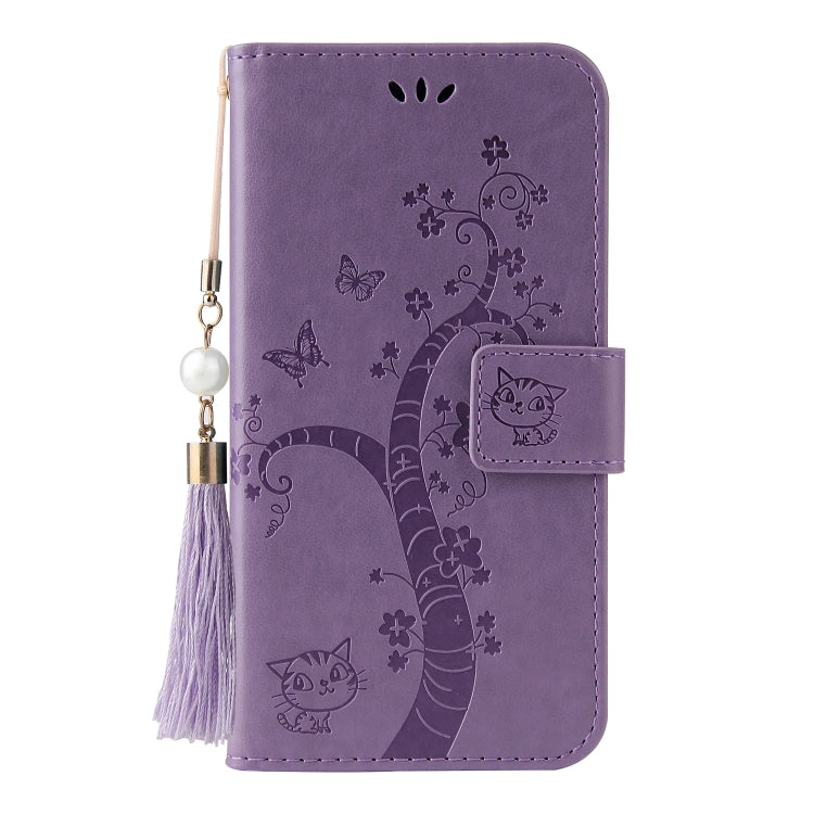 For Samsung Galaxy A21s Embossed Lucky Tree Horizontal Flip Leather Case with Holder & Card Slot & Wallet & Lanyard