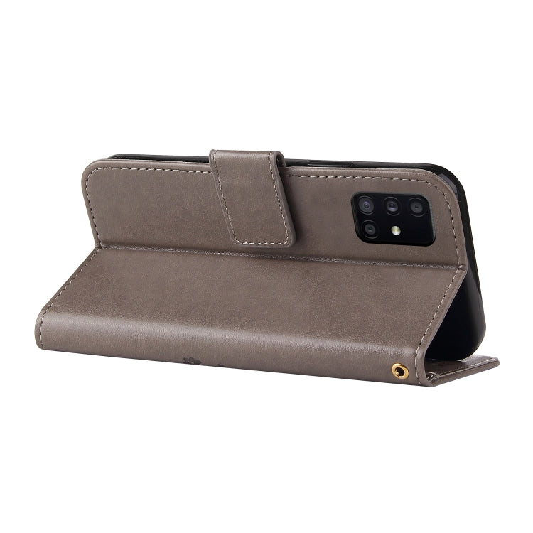 For Samsung Galaxy A51 5G Embossed Lucky Tree Horizontal Flip Leather Case with Holder & Card Slot & Wallet & Lanyard