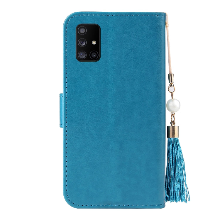 For Samsung Galaxy A71 4G Embossed Lucky Tree Horizontal Flip Leather Case with Holder & Card Slot & Wallet & Lanyard