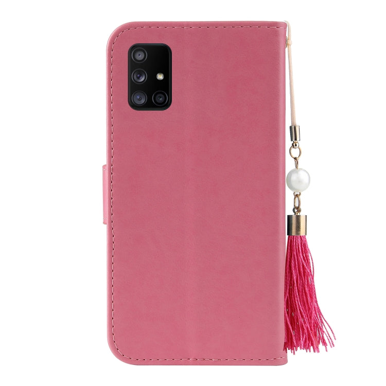 For Samsung Galaxy A71 4G Embossed Lucky Tree Horizontal Flip Leather Case with Holder & Card Slot & Wallet & Lanyard