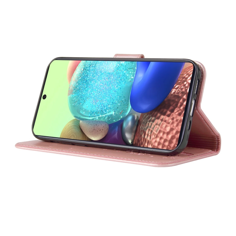 For Samsung Galaxy A71 4G Embossed Lucky Tree Horizontal Flip Leather Case with Holder & Card Slot & Wallet & Lanyard