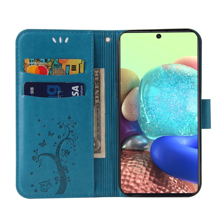 For Samsung Galaxy A71 5G Embossed Lucky Tree Horizontal Flip Leather Case with Holder & Card Slot & Wallet & Lanyard