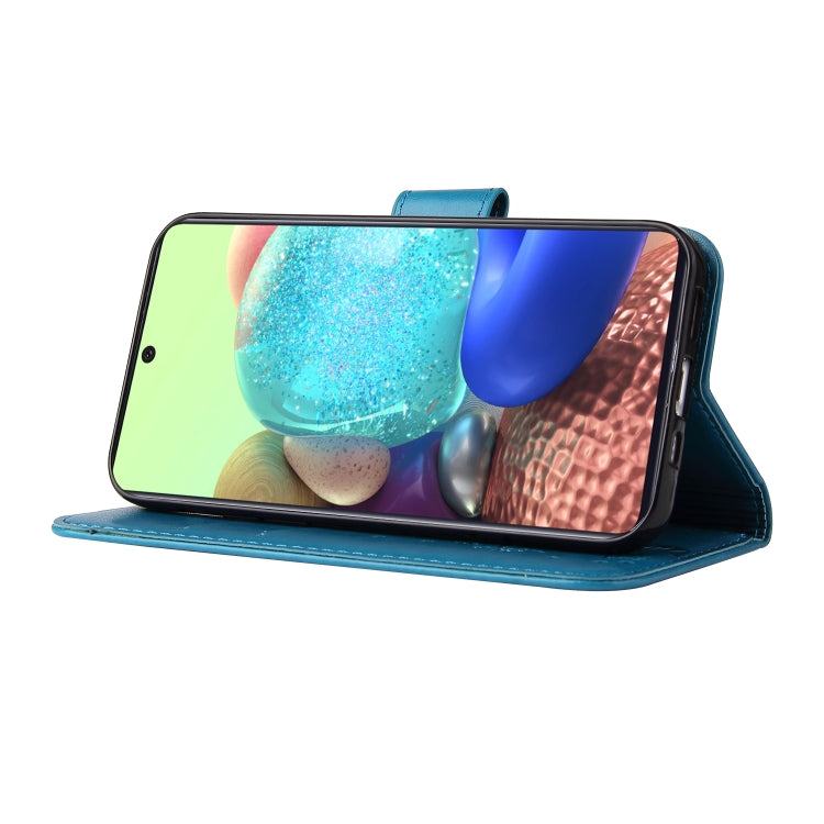 For Samsung Galaxy A71 5G Embossed Lucky Tree Horizontal Flip Leather Case with Holder & Card Slot & Wallet & Lanyard