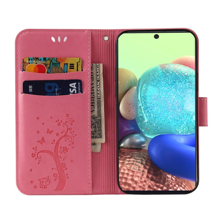 For Samsung Galaxy A71 5G Embossed Lucky Tree Horizontal Flip Leather Case with Holder & Card Slot & Wallet & Lanyard