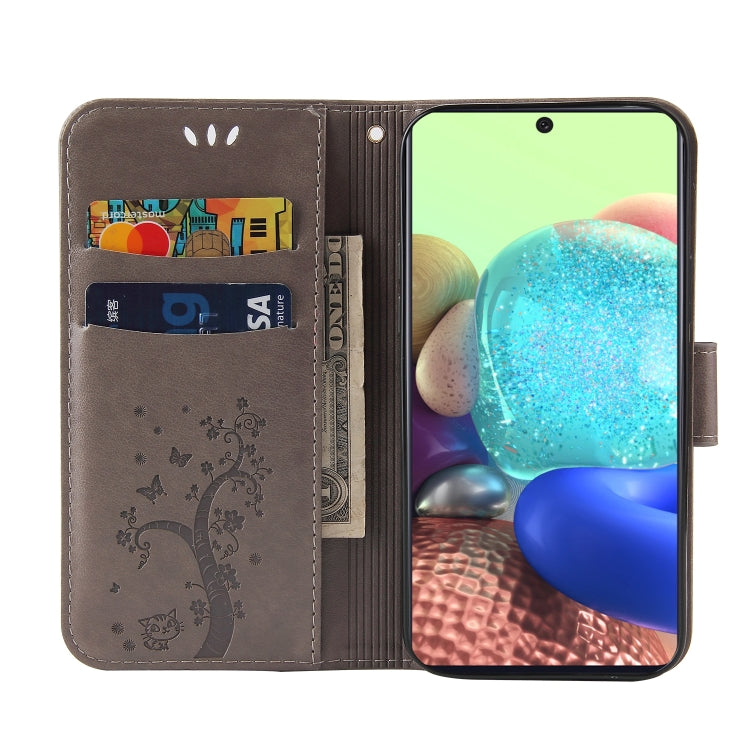 For Samsung Galaxy A71 5G Embossed Lucky Tree Horizontal Flip Leather Case with Holder & Card Slot & Wallet & Lanyard
