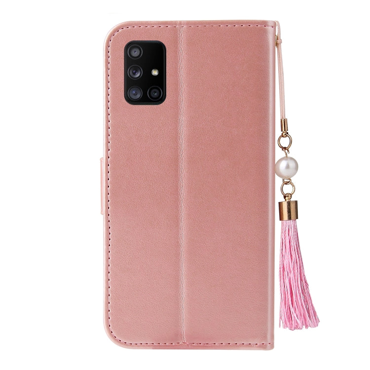 For Samsung Galaxy A71 5G Embossed Lucky Tree Horizontal Flip Leather Case with Holder & Card Slot & Wallet & Lanyard
