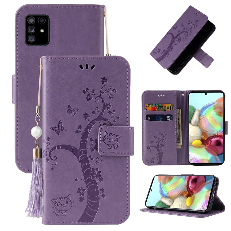For Samsung Galaxy Note10 Lite / A81 Embossed Lucky Tree Horizontal Flip Leather Case with Holder & Card Slot & Wallet & Lanyard