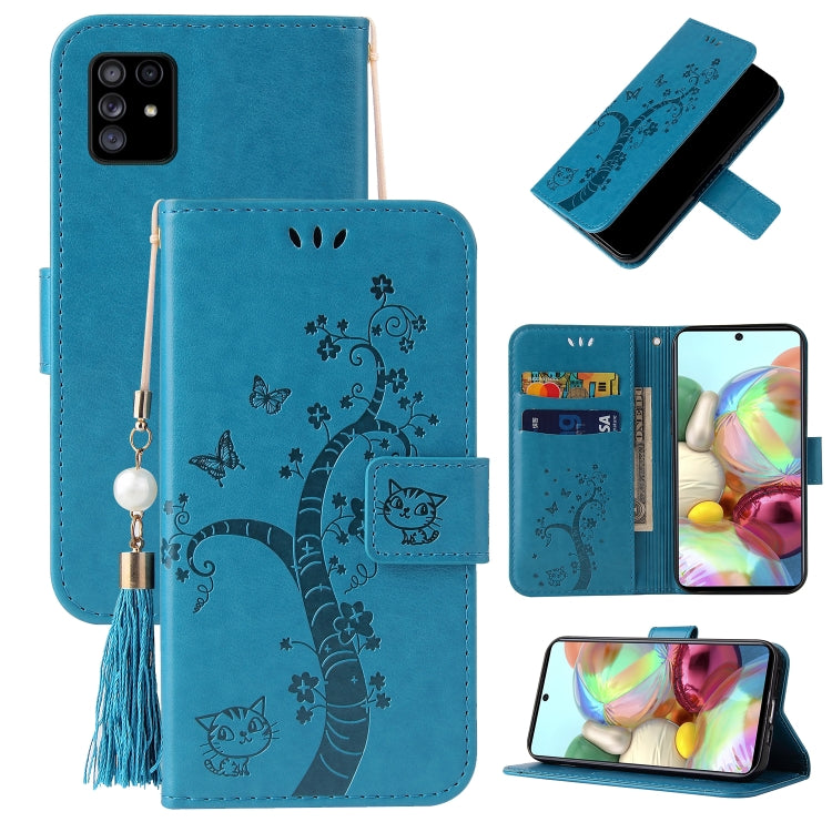 For Samsung Galaxy Note10 Lite / A81 Embossed Lucky Tree Horizontal Flip Leather Case with Holder & Card Slot & Wallet & Lanyard