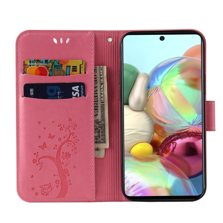 For Samsung Galaxy Note10 Lite / A81 Embossed Lucky Tree Horizontal Flip Leather Case with Holder & Card Slot & Wallet & Lanyard