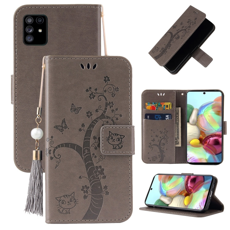 For Samsung Galaxy Note10 Lite / A81 Embossed Lucky Tree Horizontal Flip Leather Case with Holder & Card Slot & Wallet & Lanyard