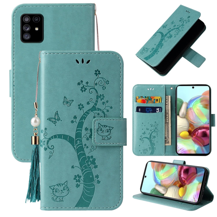For Samsung Galaxy Note10 Lite / A81 Embossed Lucky Tree Horizontal Flip Leather Case with Holder & Card Slot & Wallet & Lanyard