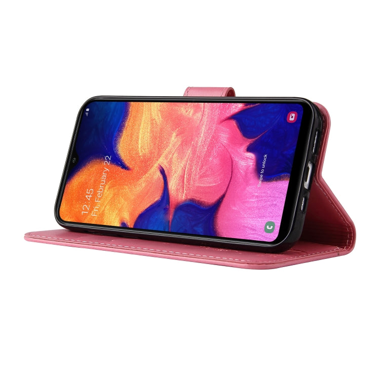 For Samsung Galaxy M01 Embossed Lucky Tree Horizontal Flip Leather Case with Holder & Card Slot & Wallet & Lanyard