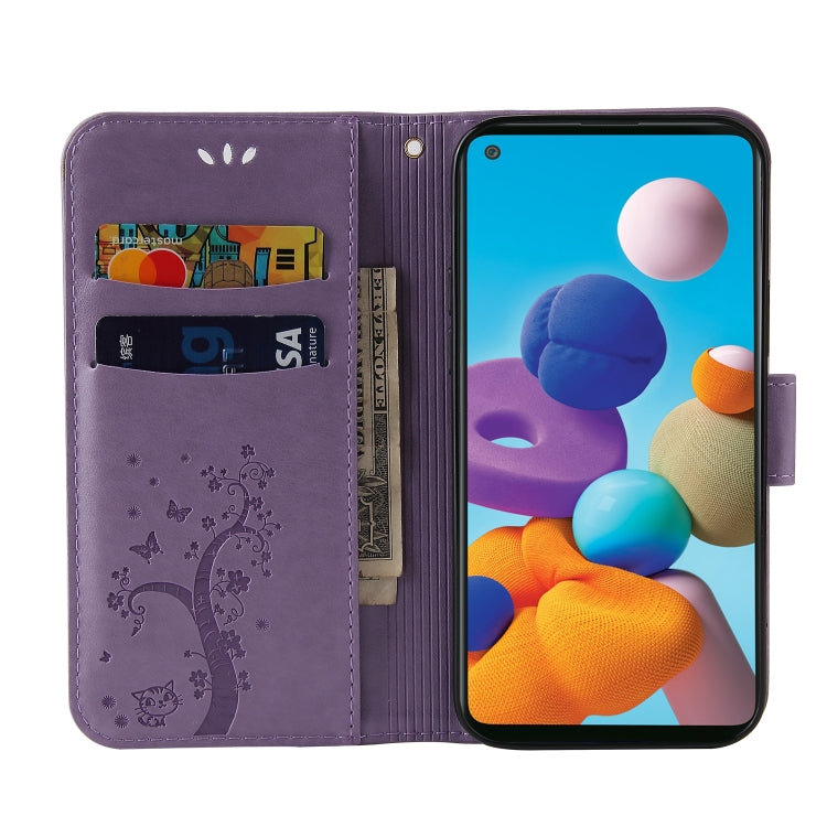 For Samsung Galaxy M31 Embossed Lucky Tree Horizontal Flip Leather Case with Holder & Card Slot & Wallet & Lanyard