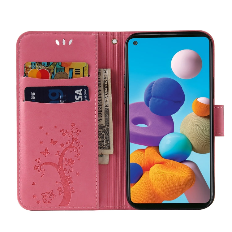 For Samsung Galaxy M31 Embossed Lucky Tree Horizontal Flip Leather Case with Holder & Card Slot & Wallet & Lanyard
