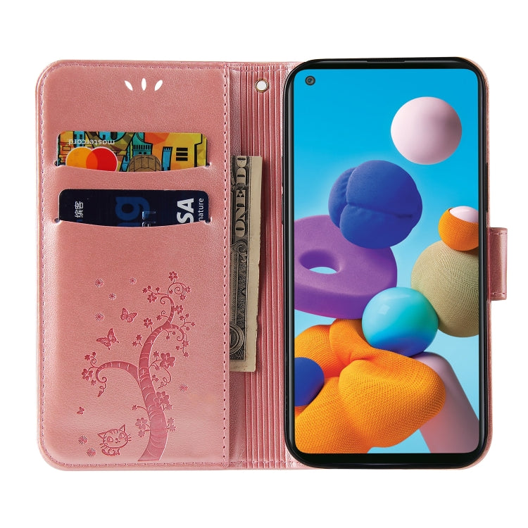 For Samsung Galaxy M31 Embossed Lucky Tree Horizontal Flip Leather Case with Holder & Card Slot & Wallet & Lanyard