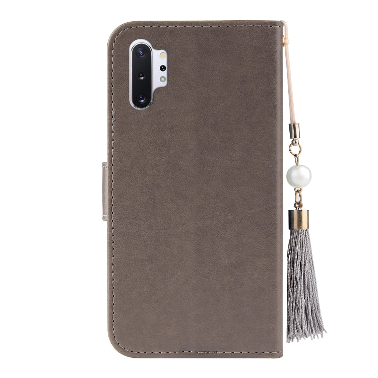 For Samsung Galaxy Note10+ Embossed Lucky Tree Horizontal Flip Leather Case with Holder & Card Slot & Wallet & Lanyard