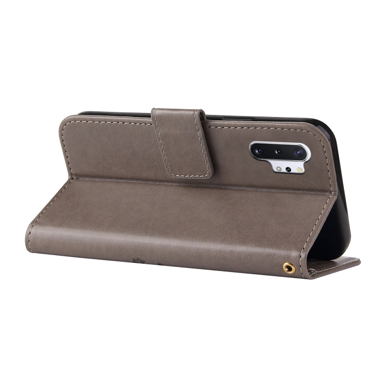For Samsung Galaxy Note10+ Embossed Lucky Tree Horizontal Flip Leather Case with Holder & Card Slot & Wallet & Lanyard
