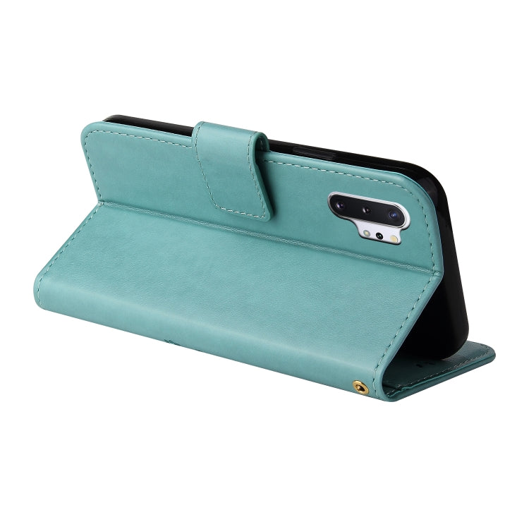 For Samsung Galaxy Note10+ Embossed Lucky Tree Horizontal Flip Leather Case with Holder & Card Slot & Wallet & Lanyard