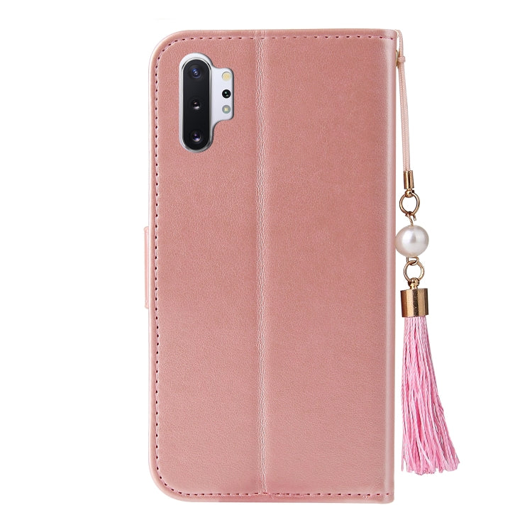 For Samsung Galaxy Note10+ Embossed Lucky Tree Horizontal Flip Leather Case with Holder & Card Slot & Wallet & Lanyard