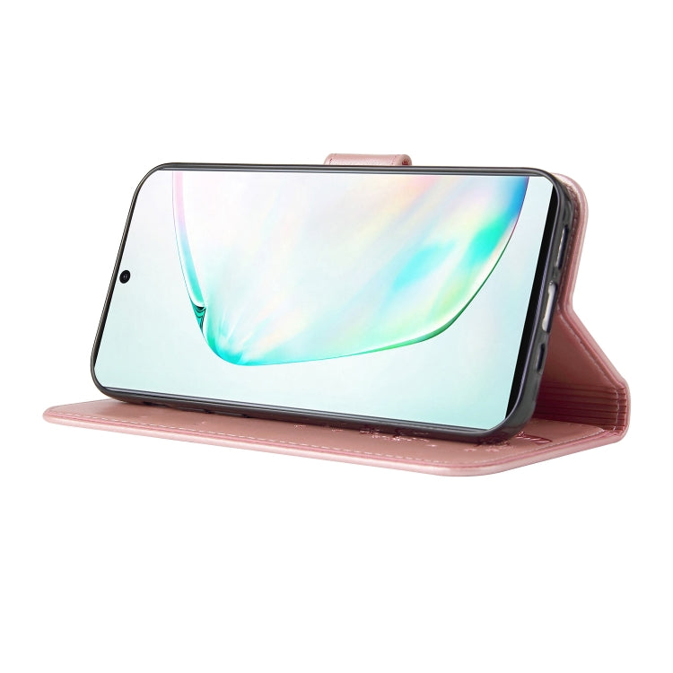 For Samsung Galaxy Note10+ Embossed Lucky Tree Horizontal Flip Leather Case with Holder & Card Slot & Wallet & Lanyard