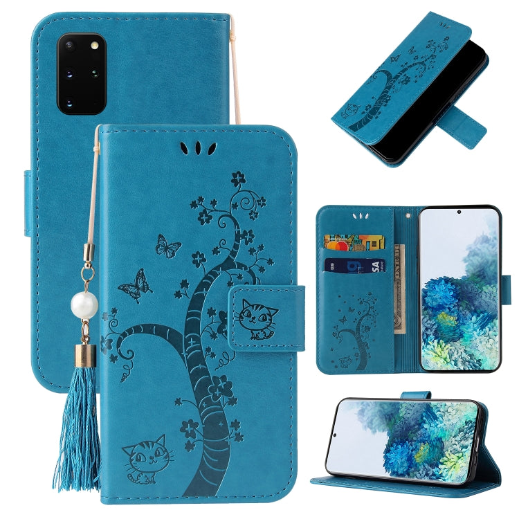 For Samsung Galaxy Note20 Embossed Lucky Tree Horizontal Flip Leather Case with Holder & Card Slot & Wallet & Lanyard