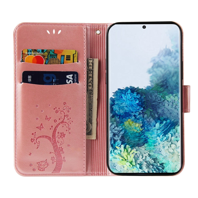 For Samsung Galaxy Note20 Embossed Lucky Tree Horizontal Flip Leather Case with Holder & Card Slot & Wallet & Lanyard