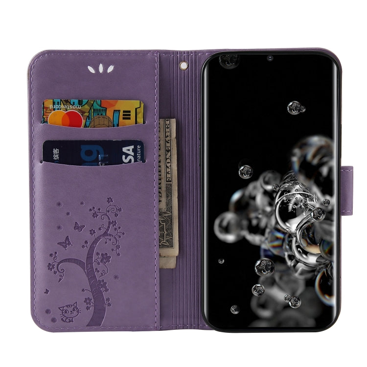 For Samsung Galaxy Note20 Ultra Embossed Lucky Tree Horizontal Flip Leather Case with Holder & Card Slot & Wallet & Lanyard