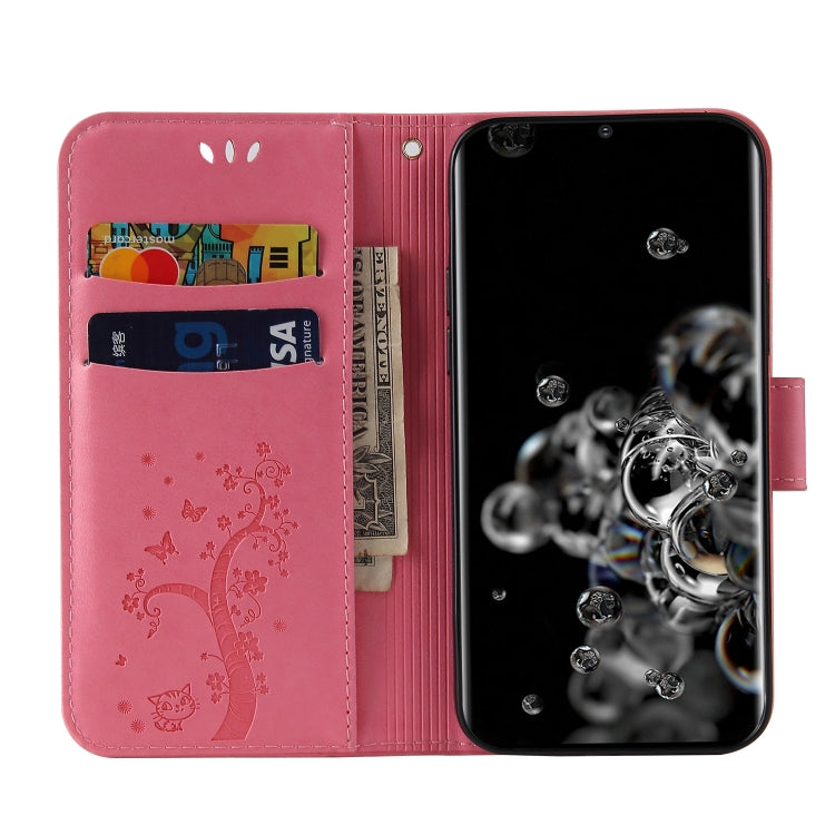 For Samsung Galaxy Note20 Ultra Embossed Lucky Tree Horizontal Flip Leather Case with Holder & Card Slot & Wallet & Lanyard