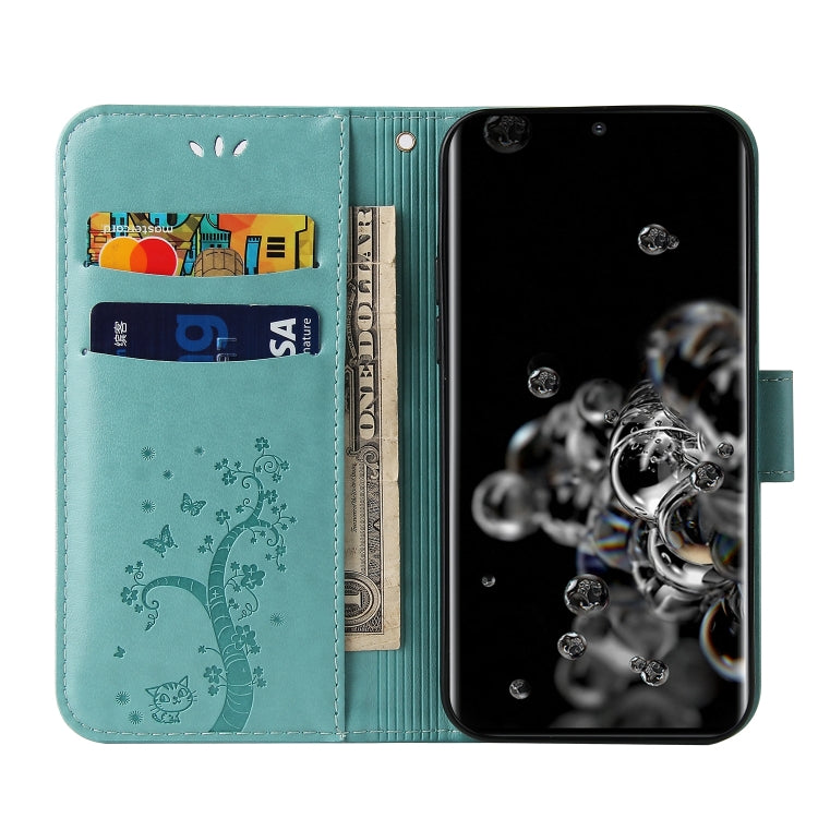 For Samsung Galaxy Note20 Ultra Embossed Lucky Tree Horizontal Flip Leather Case with Holder & Card Slot & Wallet & Lanyard