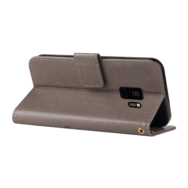 For Samsung Galaxy S9 Embossed Lucky Tree Horizontal Flip Leather Case with Holder & Card Slot & Wallet & Lanyard