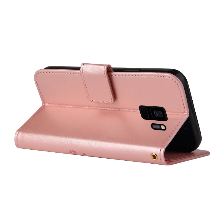 For Samsung Galaxy S9 Embossed Lucky Tree Horizontal Flip Leather Case with Holder & Card Slot & Wallet & Lanyard