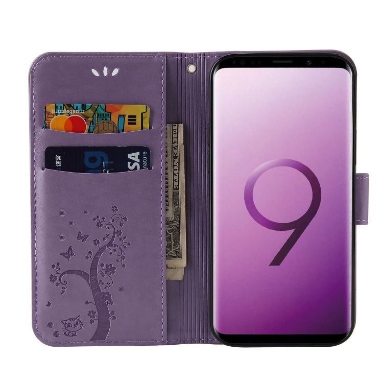 For Samsung Galaxy S9+ Embossed Lucky Tree Horizontal Flip Leather Case with Holder & Card Slot & Wallet & Lanyard