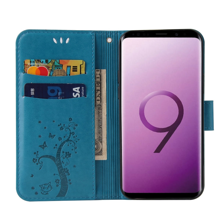 For Samsung Galaxy S9+ Embossed Lucky Tree Horizontal Flip Leather Case with Holder & Card Slot & Wallet & Lanyard