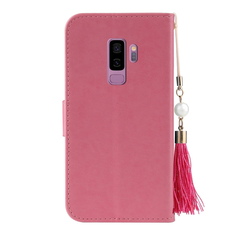 For Samsung Galaxy S9+ Embossed Lucky Tree Horizontal Flip Leather Case with Holder & Card Slot & Wallet & Lanyard