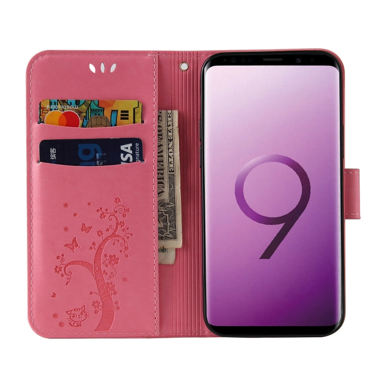 For Samsung Galaxy S9+ Embossed Lucky Tree Horizontal Flip Leather Case with Holder & Card Slot & Wallet & Lanyard