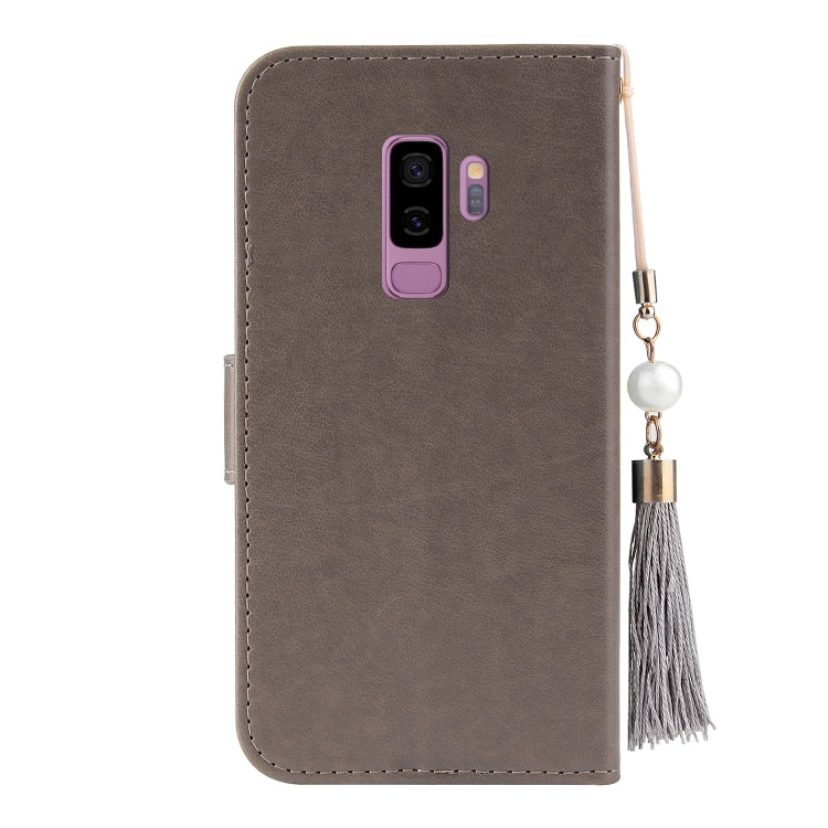 For Samsung Galaxy S9+ Embossed Lucky Tree Horizontal Flip Leather Case with Holder & Card Slot & Wallet & Lanyard