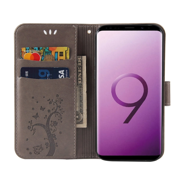 For Samsung Galaxy S9+ Embossed Lucky Tree Horizontal Flip Leather Case with Holder & Card Slot & Wallet & Lanyard