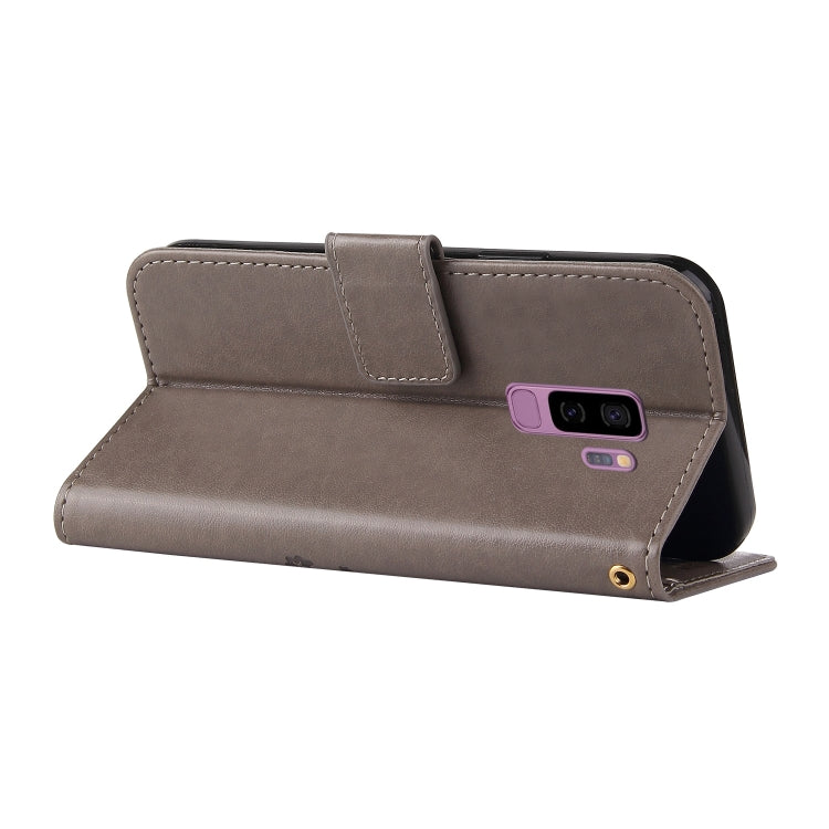 For Samsung Galaxy S9+ Embossed Lucky Tree Horizontal Flip Leather Case with Holder & Card Slot & Wallet & Lanyard