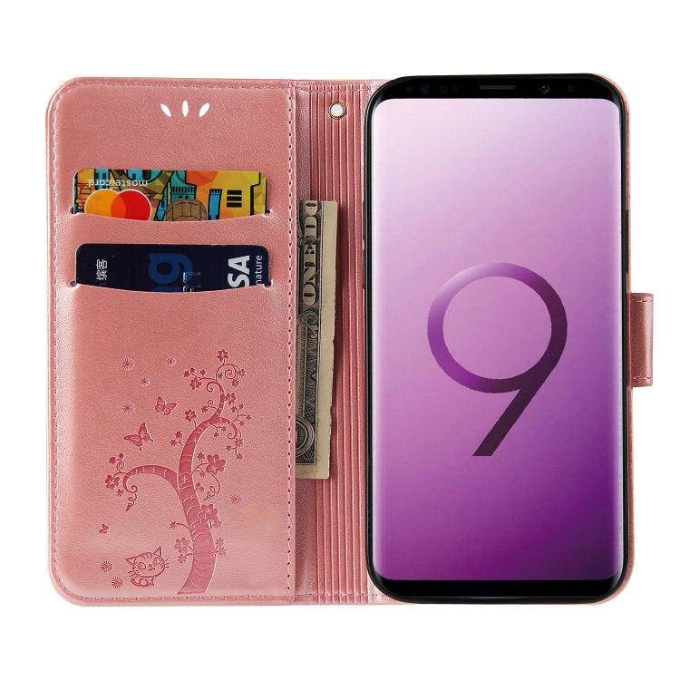 For Samsung Galaxy S9+ Embossed Lucky Tree Horizontal Flip Leather Case with Holder & Card Slot & Wallet & Lanyard